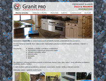 Tablet Screenshot of granitpro.sk